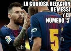 Enlace a La curiosa relación de Leo Messi con el número '5'