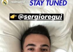 Enlace a Reguilón se hace con la cuenta de Instagram del Madrid