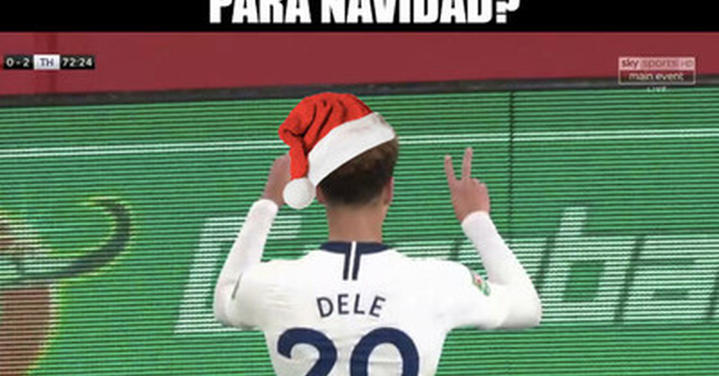 [ MEMEDEPORTES ] Dele, ¿cuántos días faltan para Navidad?