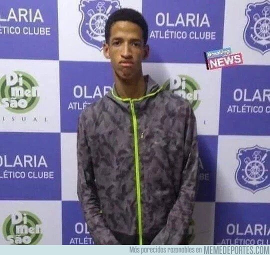1059912 - Este nuevo jugador del Olaria FC de Brasil parece un ladrón que ha sido arrestado