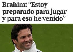 Enlace a Brahim ficha por el Madrid...¿para jugar? Esperemos