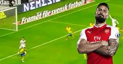 Enlace a Cuando Giroud le muestre a sus nietos una recopilación de sus mejores goles van a pensar que era mejor que Pelé