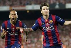 Enlace a 6 minutos de tiki-taka entre Messi-Dani Alves al primer toque es lo que necesitas ver en este momento