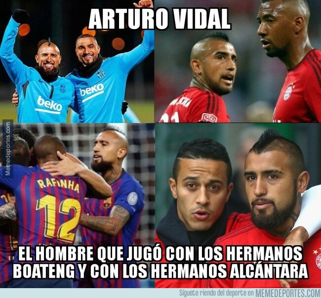 1062610 - Vidal conoce a varios hermanos del mundo del fútbol