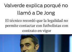 Enlace a Valverde no llamó a De Jong