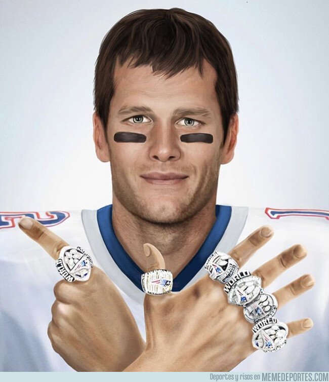 Los Patriots ganan la Super Bowl y Tom Brady tiene su sexto anillo. Via nfl