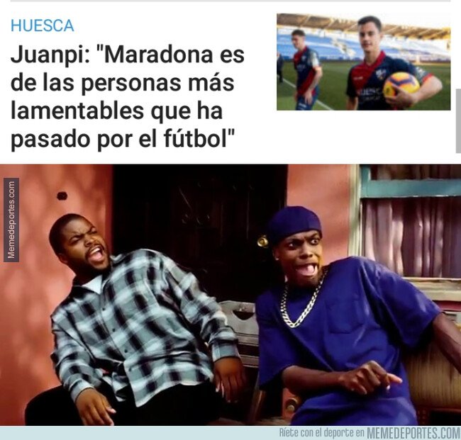 1063668 - ¡Menudo palo de Juanpi Añor a Maradona!