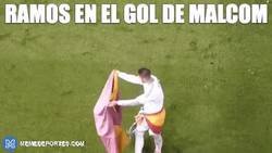 Enlace a Ramos en el gol de Malcom