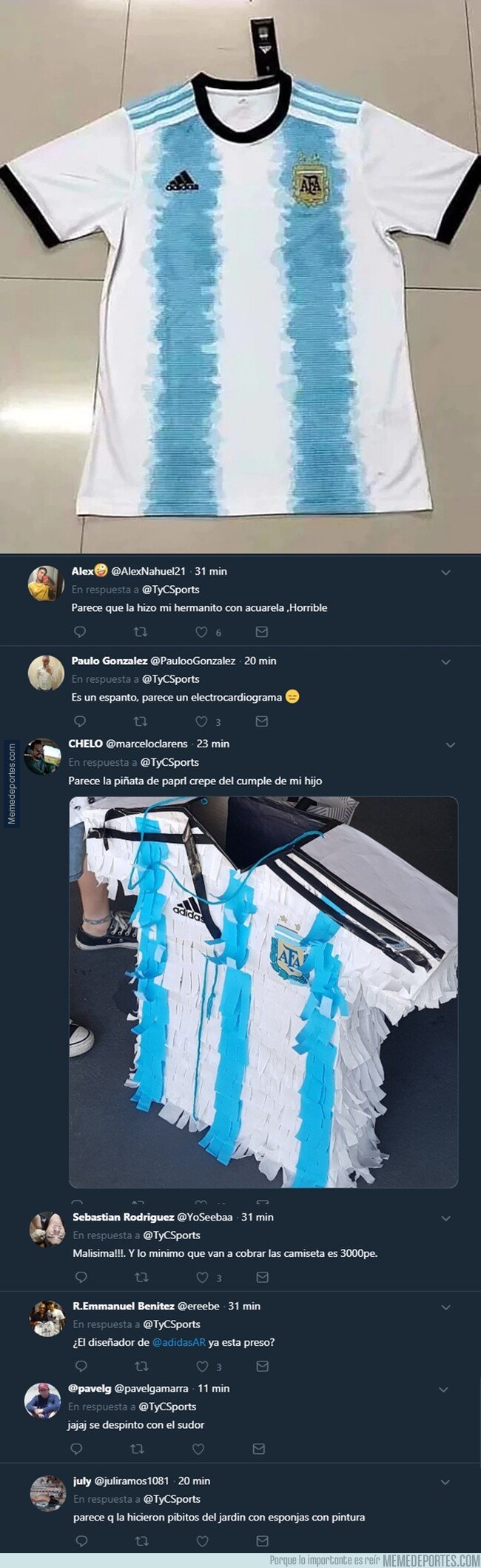 [ Memedeportes ] Esto Opina El Ingenio Argentino De La Nueva Posible Camiseta De La Selección