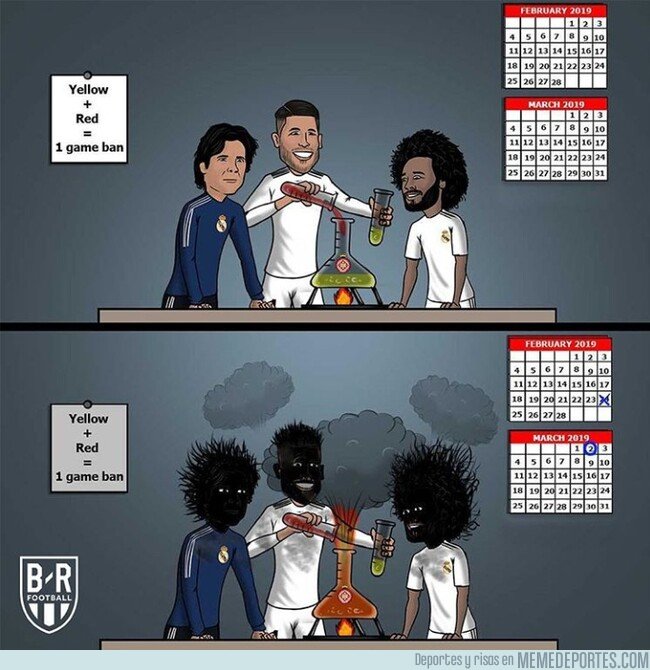 1064942 - El experimento de Ramos con las tarjetas no acabó de salir bien, por @brfootball