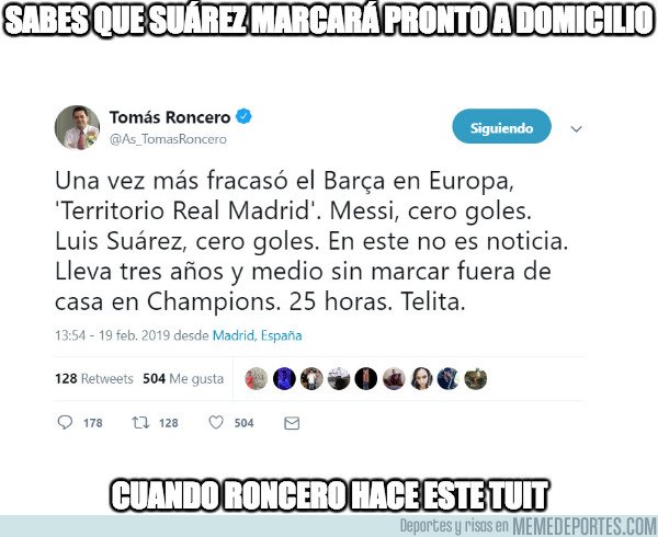 1064998 - ¿El gafe Roncero va a volver?