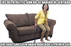 Enlace a Raúl García marca antes de que se cumpla el minuto 1