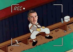 Enlace a Imágenes exclusivas de Bale en el banquillo del Ciutat de Valencia