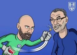 Enlace a Willy sí está a disposición de Sarri, por @brfootball