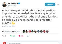 Enlace a Futre está de cumpleaños y desea un regalo de los madridistas