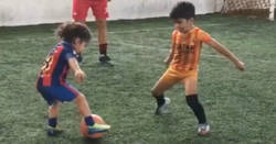 Enlace a El prodigio sobreentrenado de 5 años 'ficha' por el Barcelona y ya regatea a lo Messi