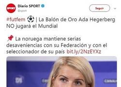 Enlace a La última balón de oro no jugará el mundial femenino