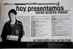 Enlace a Descubierta una vieja entrevista a Messi cuando era niño. Ojo: Del año 2000