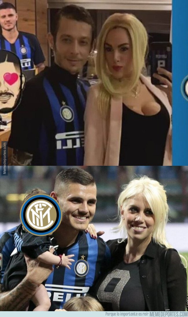 1066533 - Valentino Rossi y su pareja se disfrazan de Icardi y Wanda Nara