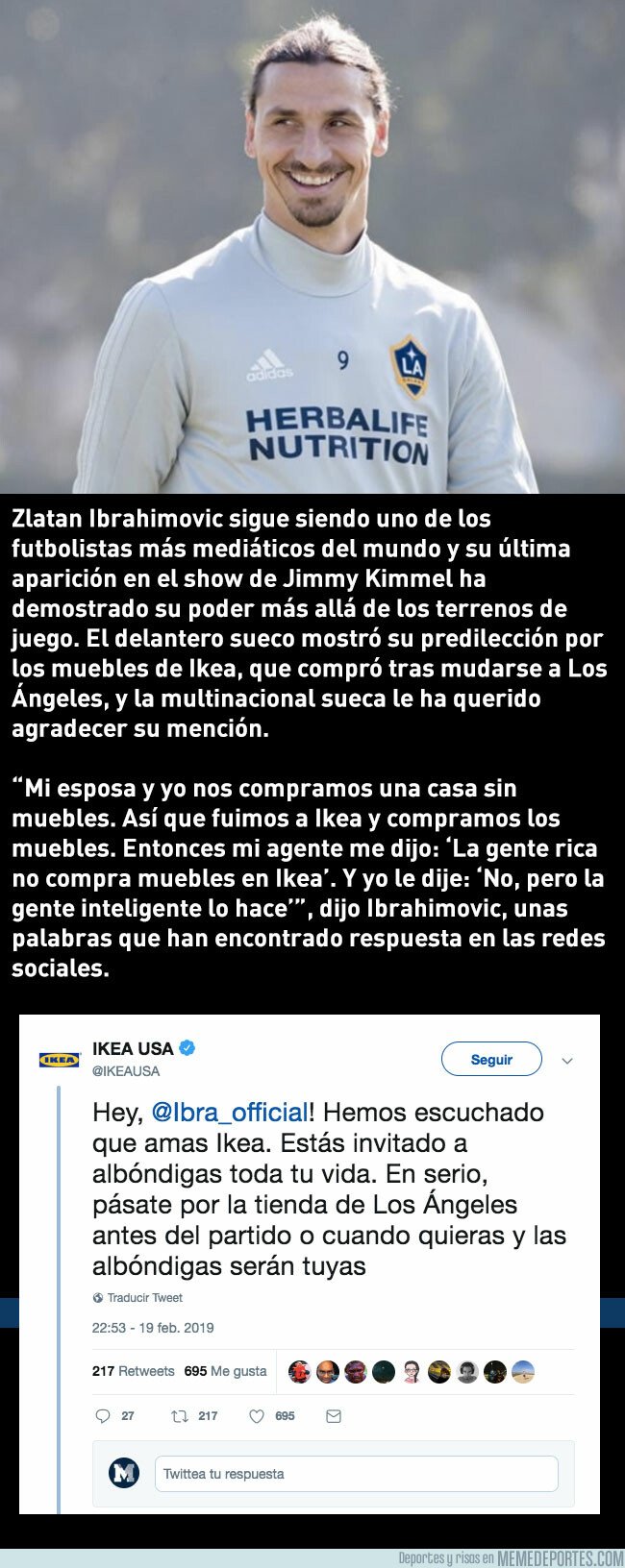 1066565 - El detalle de Ikea con Ibra: ¡albóndigas gratis para siempre!