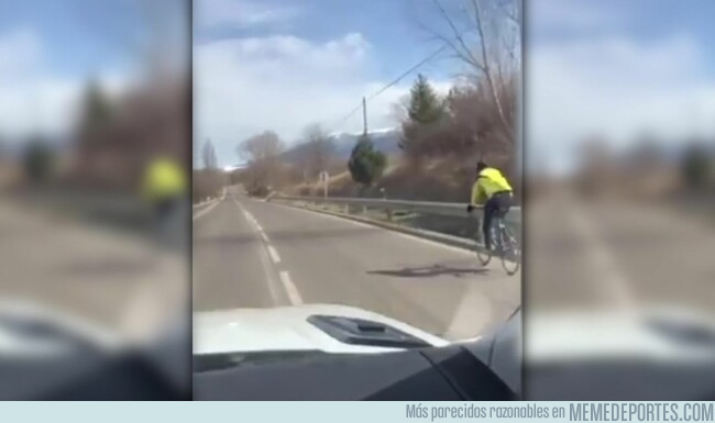 1066579 - La comunidad ciclista felicita al argentino por respetar las normas y el metro y medio mínimo de distancia