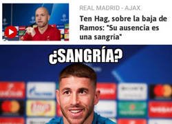 Enlace a Ramos quiere algo para beber mientras ve el partido desde casa