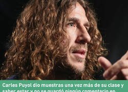 Enlace a Puyol se despachó en Twitter durante Real Madrid-Ajax, eso sí, con total respeto