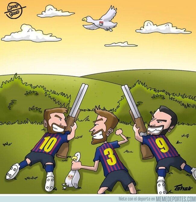 1067538 - El Barça está preparado para abatir al Lyon, por @koortoon