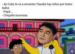 Enlace a El paso de Maradona por Cuba