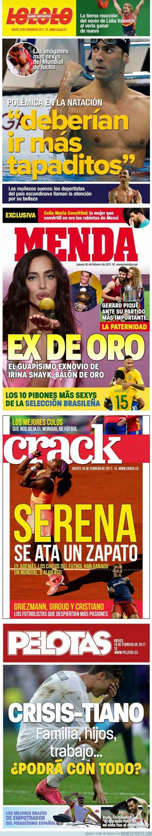 1068063 - Si los periódicos tratasen a los hombres como tratan a las mujeres...