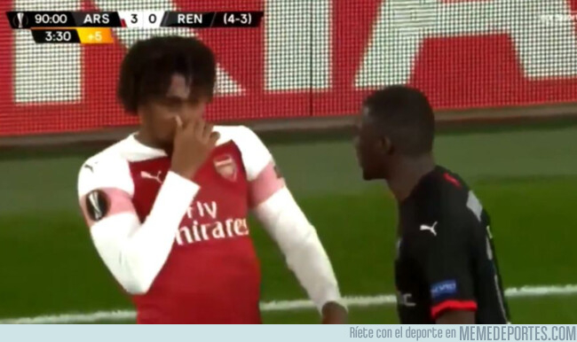 1068366 - El infantil de Iwobi le dice a Traoré del Rennes que su aliento apesta en medio de la victoria