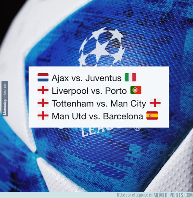 1068386 - ¡Así quedan los cuartos de final de la Champions League!