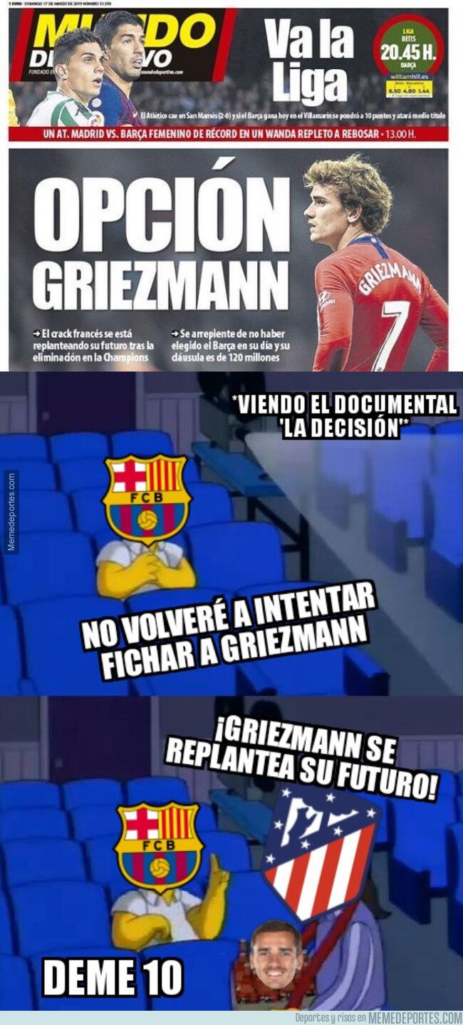 1068579 - El Barça vuelve a interesarse en Griezmann