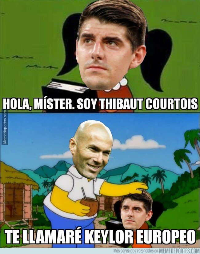 1068585 - Así se conocieron Courtois y Zidane