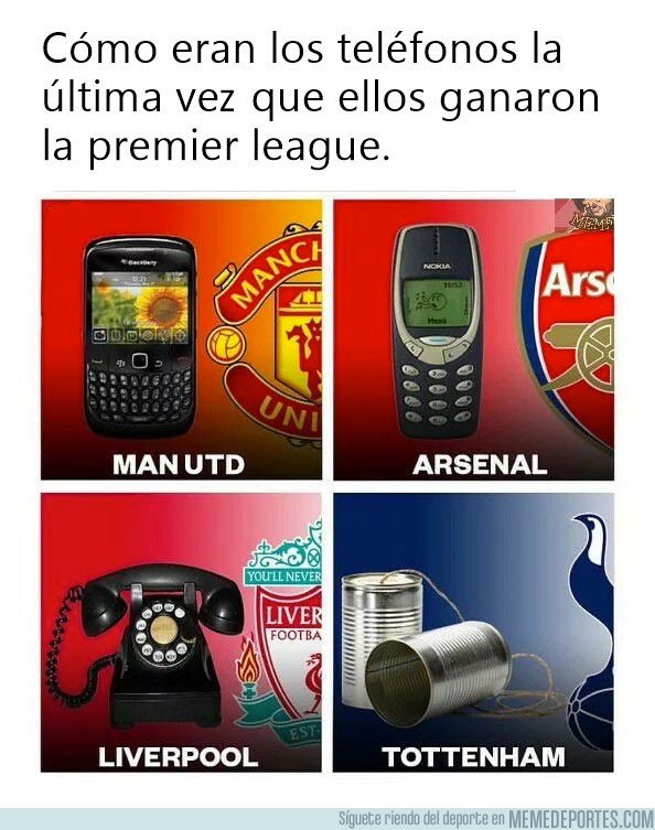 1068939 - La evolución de los campeones de la Premier a través de los teléfonos