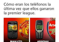 Enlace a La evolución de los campeones de la Premier a través de los teléfonos