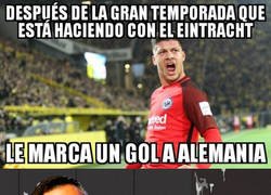 Enlace a Luka Jovic se la está sacando