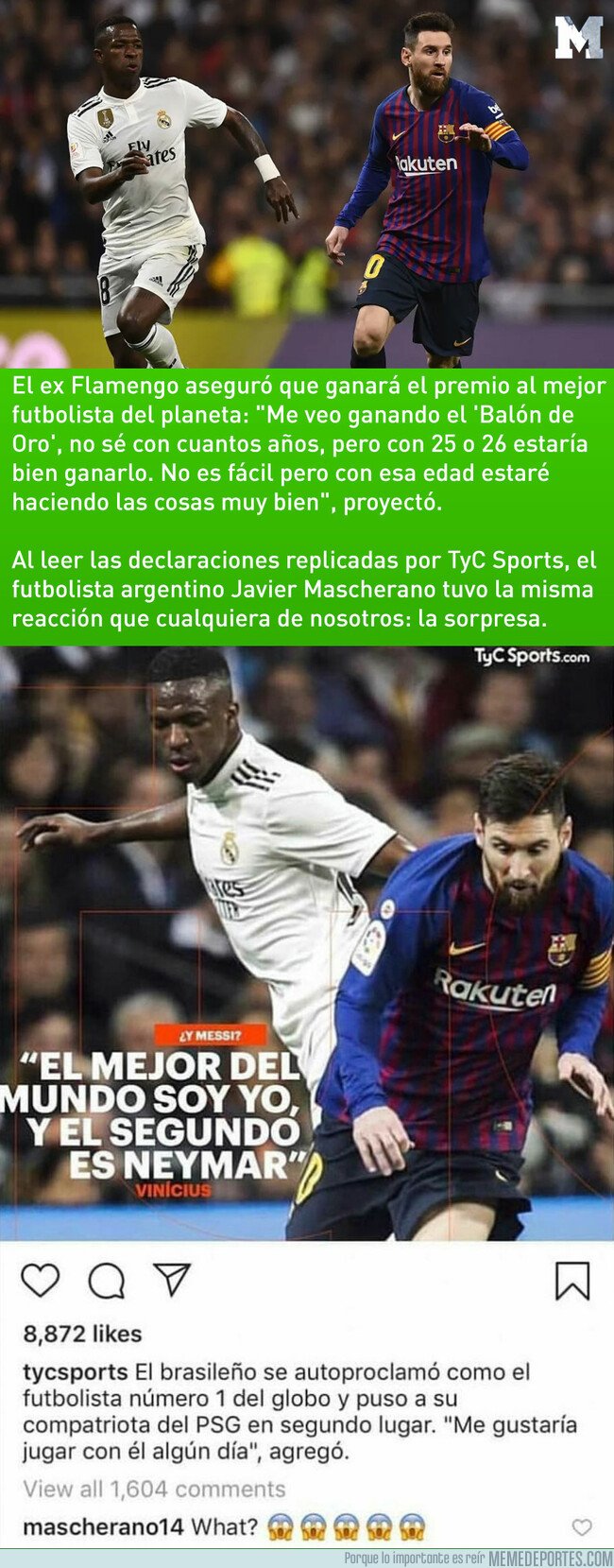 1069091 - Vinicius afirmó que es 