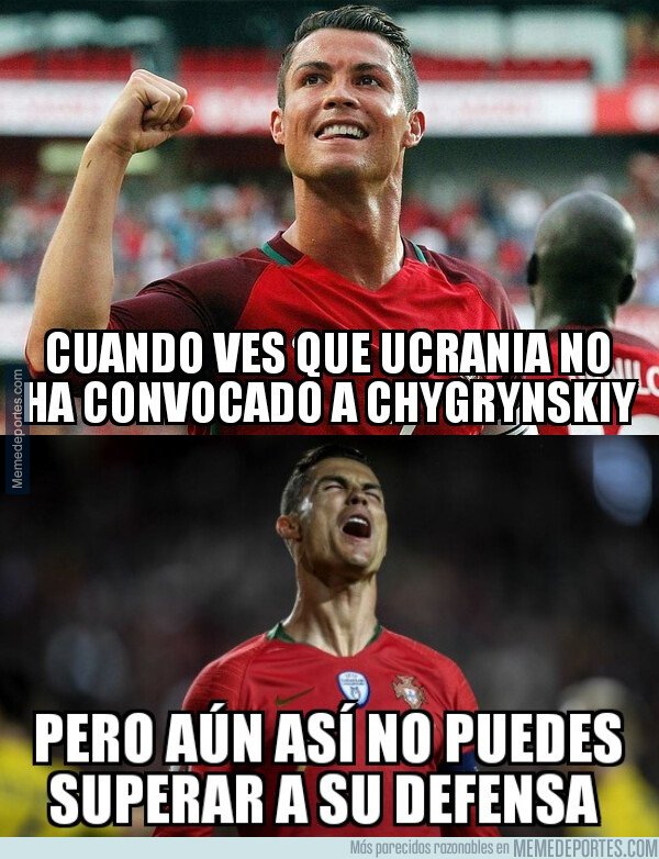 1069153 - Ucrania supo parar a Cristiano sin su bestia defensiva