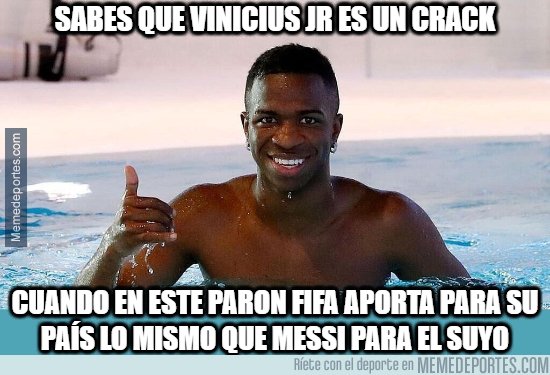 1069207 - Vinicius rindió igual que Messi en la fecha FIFA
