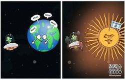 Enlace a La estrella de Messi se funde cuando se acerca a Argentina, por @footytoonz