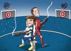 Enlace a Messi y Cristiano fallan con sus selecciones, por @koortoon