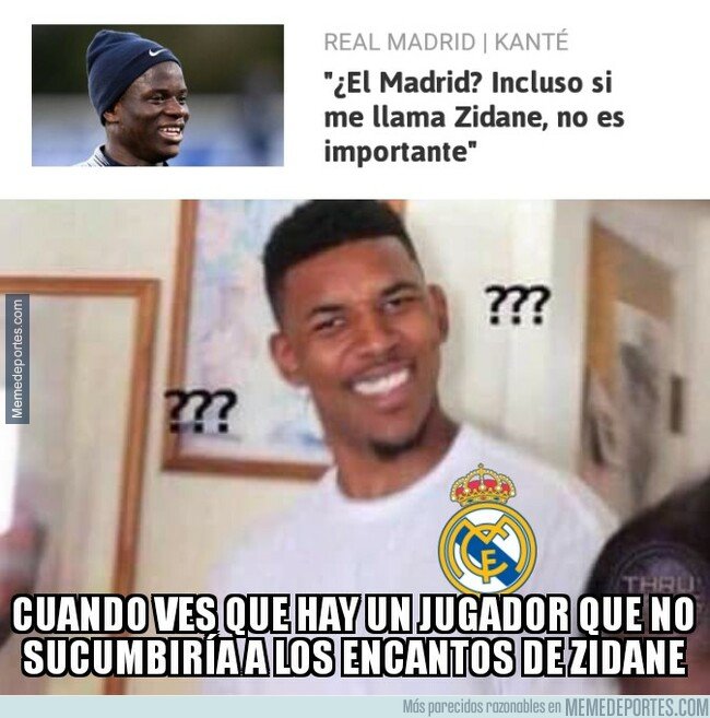 1069421 - Kanté no se dejaría impresionar por Zidane