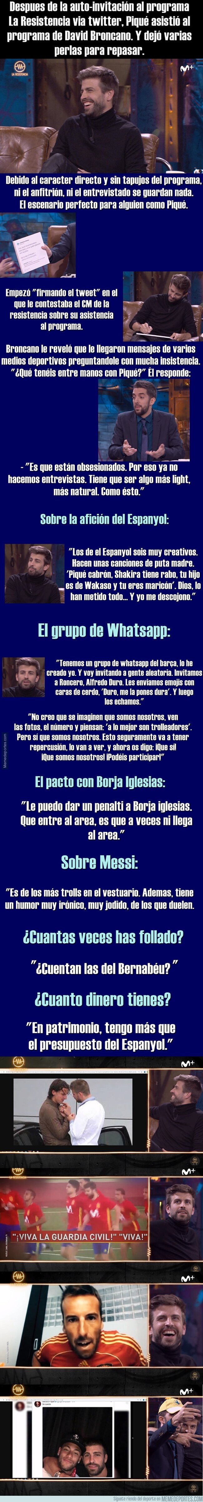 1069720 - Hoy, en capítulos históricos de la TV: Piqué en la resistencia.