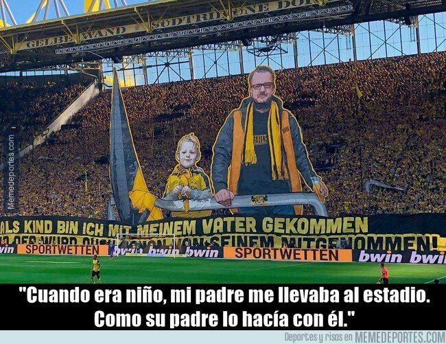 1069823 - La nostálgica pancarta del Dortmund para evocar recuerdos