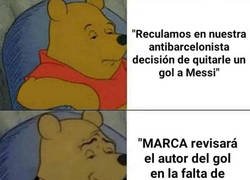 Enlace a MARCA ha querido dar una versión elegante