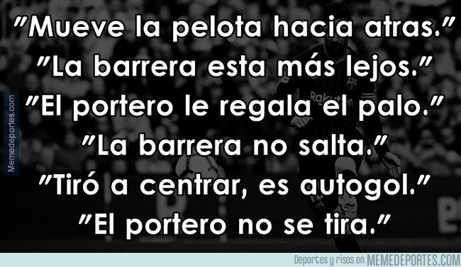 1070160 - Si yo fuera su hater, admitiría que es genio en los tiros libres y ahorrarme el trabajo de tener que buscar excusas