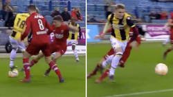 Enlace a Odegaard se inventa un regate magnífico: dos maravillas en una