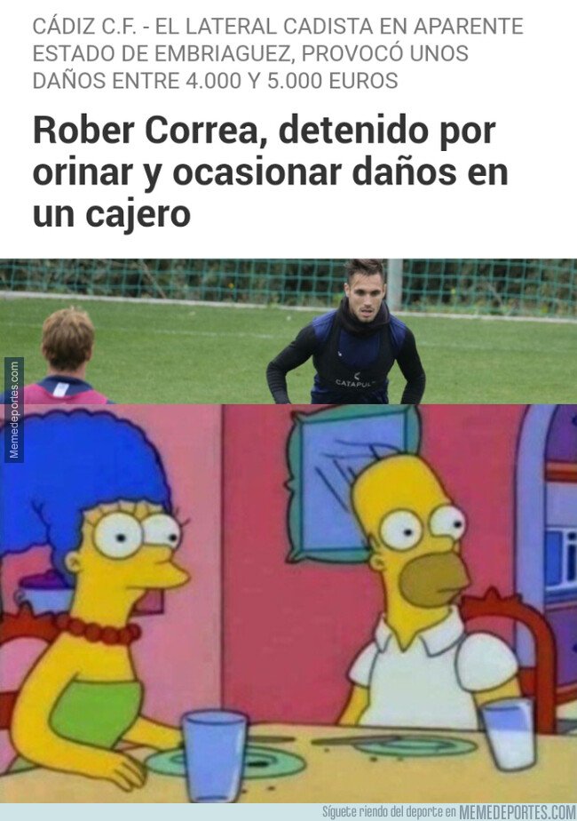 1070488 - Un futbolista detenido por ir meando por los cajeros, lo normal
