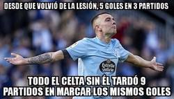Enlace a El Celta necesita a Iago Aspas como el comer
